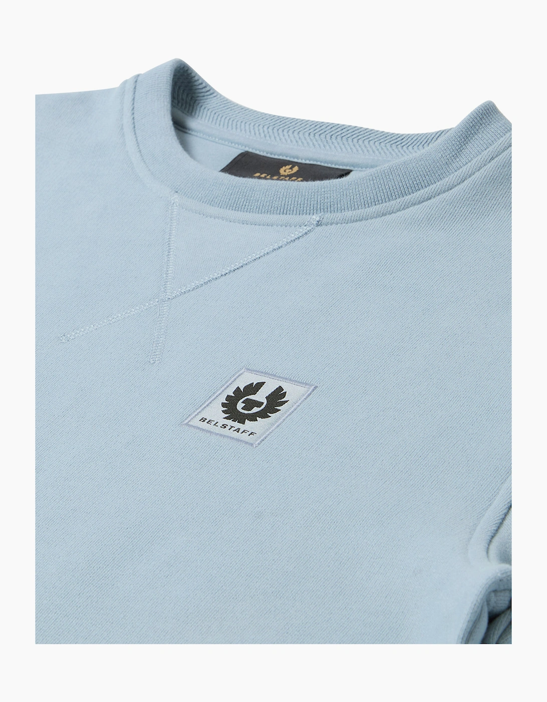 BELSTAFF SWEATSHIRT MIST BLUE