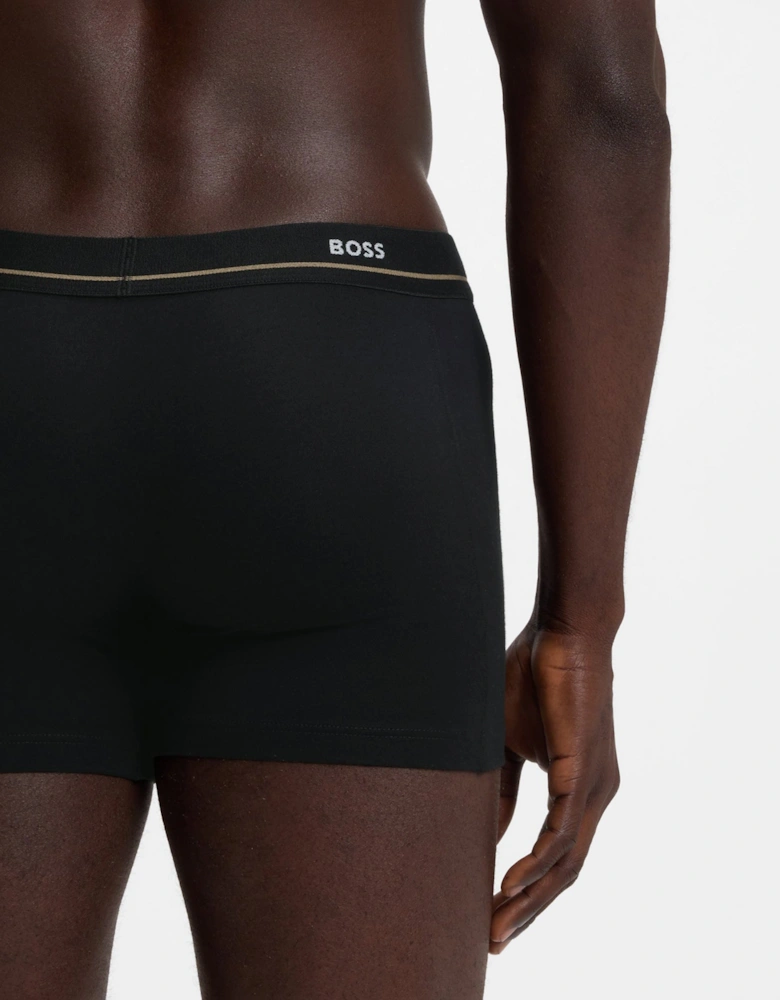 BOSS Orange Five-pack of logo-waistband stretch-cotton boxer briefs  - Black 001