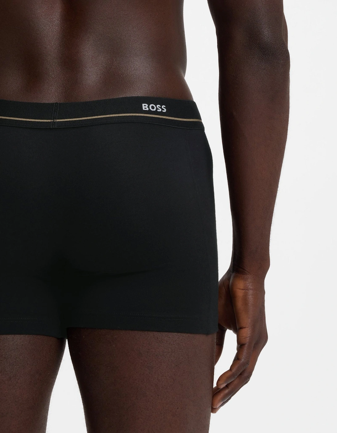 BOSS Orange Five-pack of logo-waistband stretch-cotton boxer briefs  - Black 001