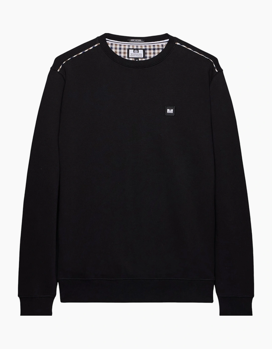 Weekend Offender Vega Mens Mid House Check Sweatshirts Pullover Crew Neck Casual, 9 of 8