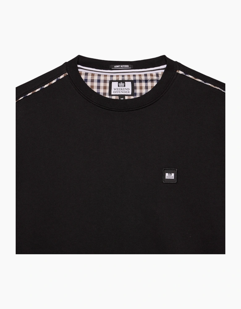 Weekend Offender Vega Mens Mid House Check Sweatshirts Pullover Crew Neck Casual