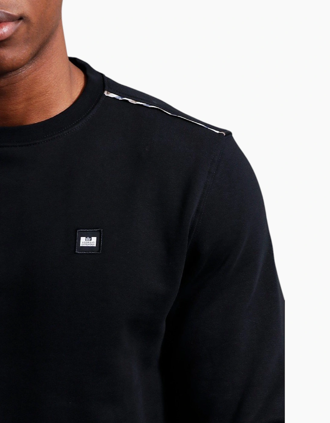 Weekend Offender Vega Mens Mid House Check Sweatshirts Pullover Crew Neck Casual