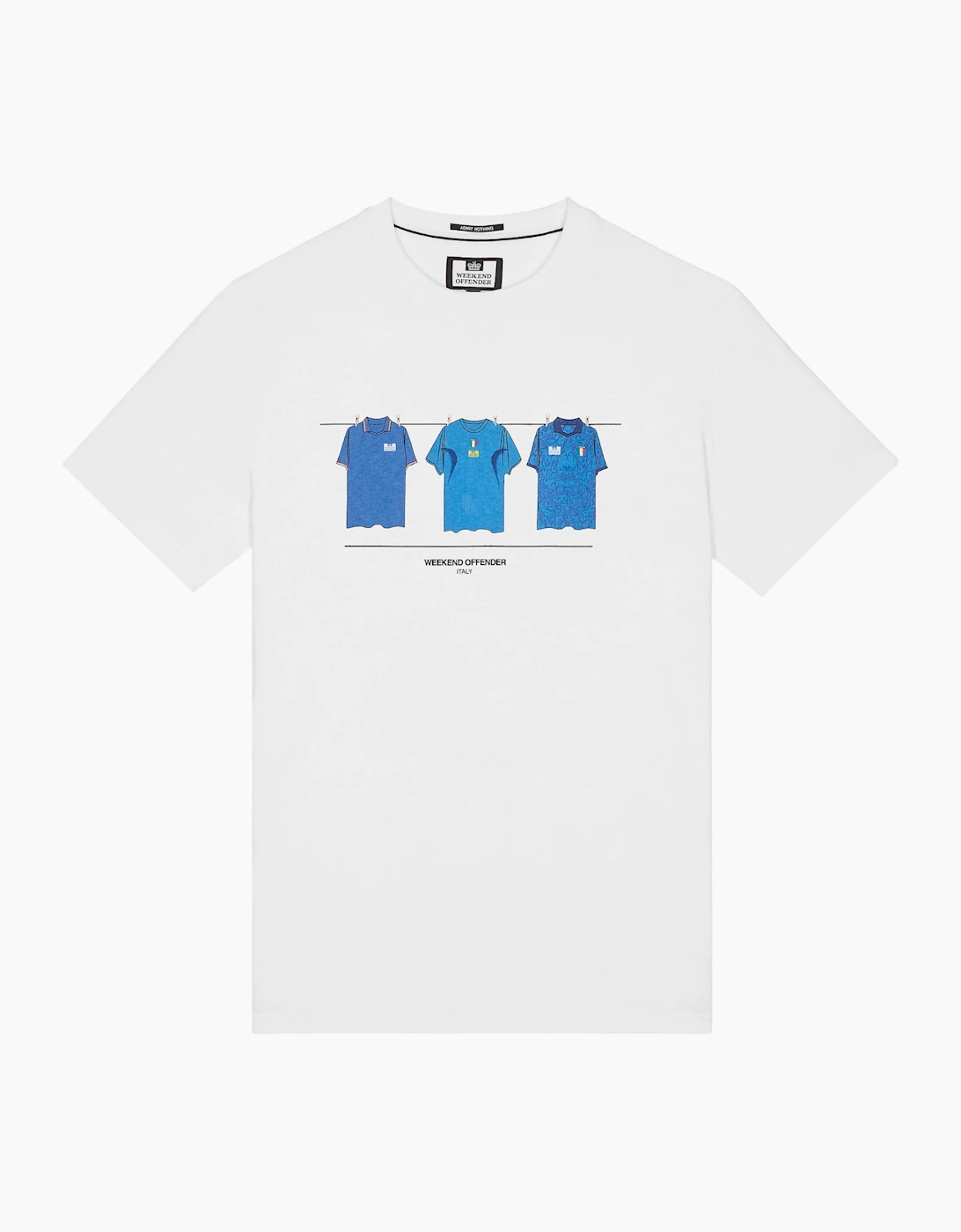Weekend Offender Italy Mens T Shirts Crew Neck Short Sleeve Casual Cotton Tee, 3 of 2