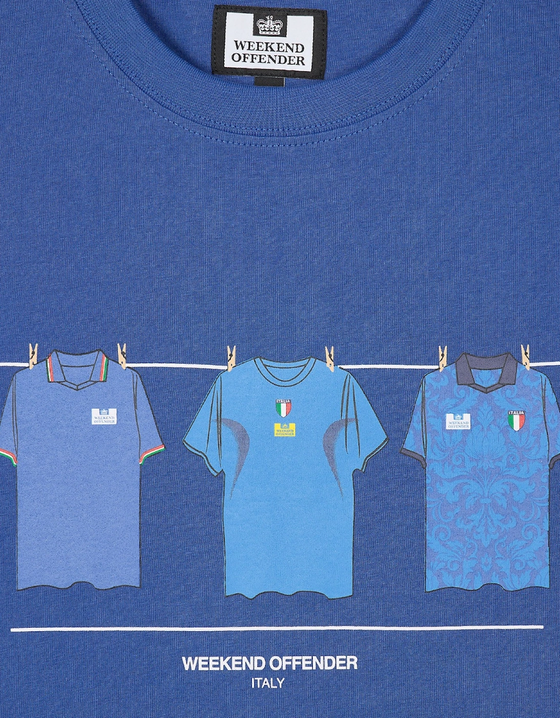 Weekend Offender Italy Mens T Shirts Crew Neck Short Sleeve Casual Cotton Tee