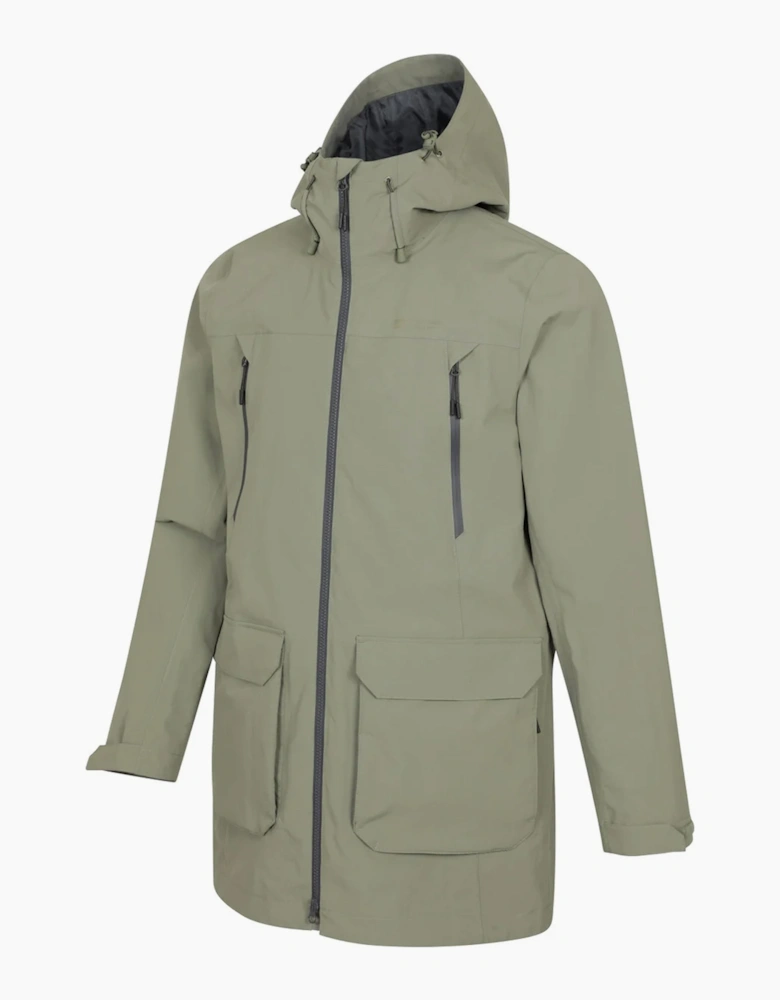 Mountain Warehouse Mens Hastings Long Waterproof Jacket