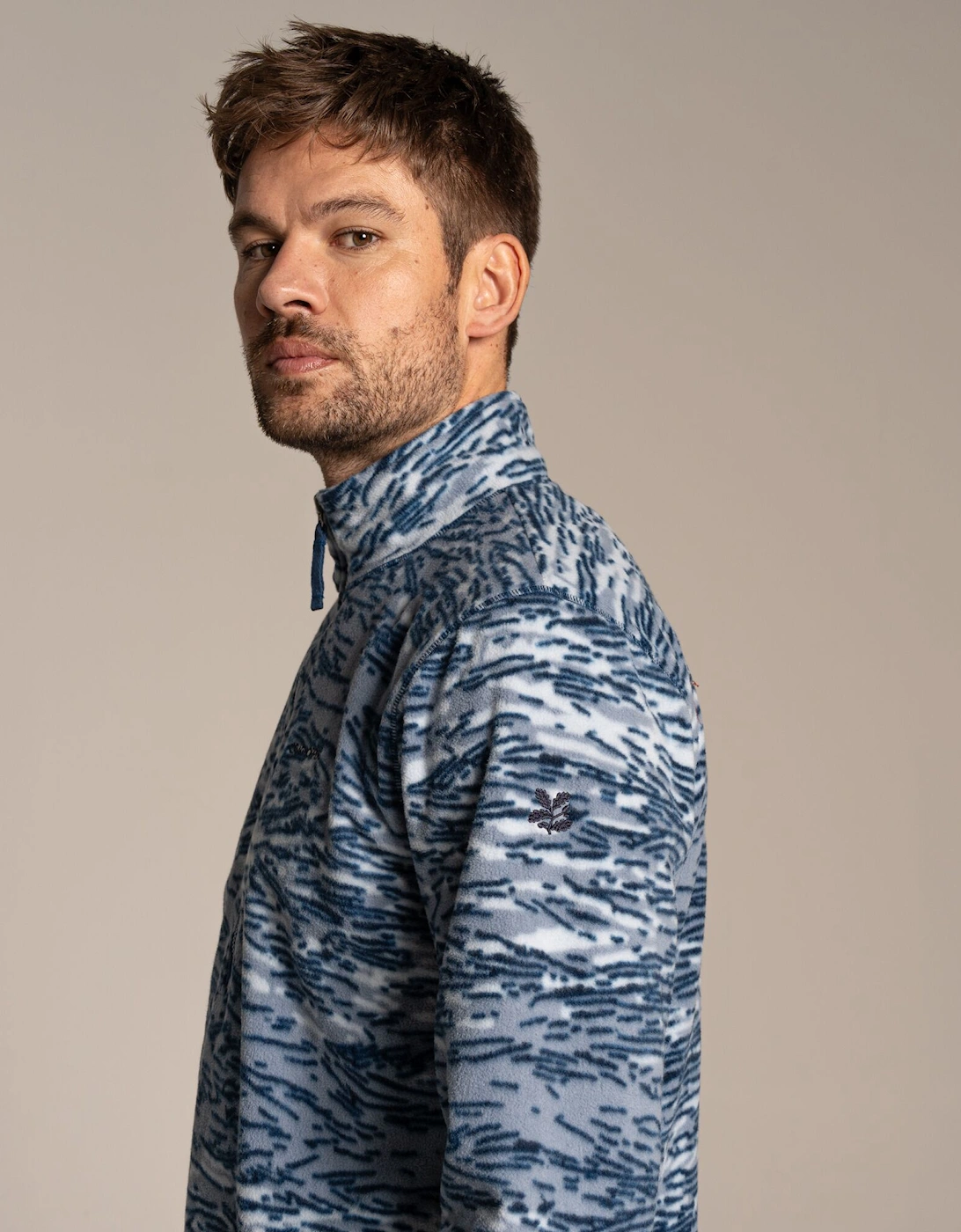 Craghoppers Mens National Trust Irt Print Fleece Top