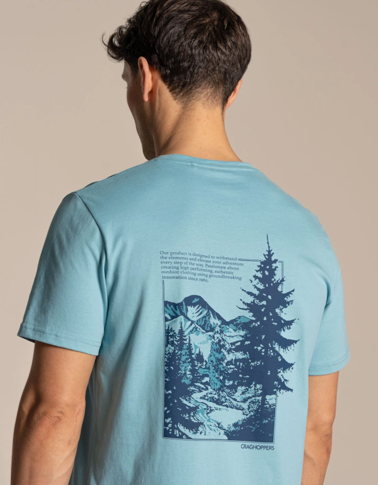 Craghoppers Mens Lucent II Valley Back Print Short-Sleeved T-Shirt