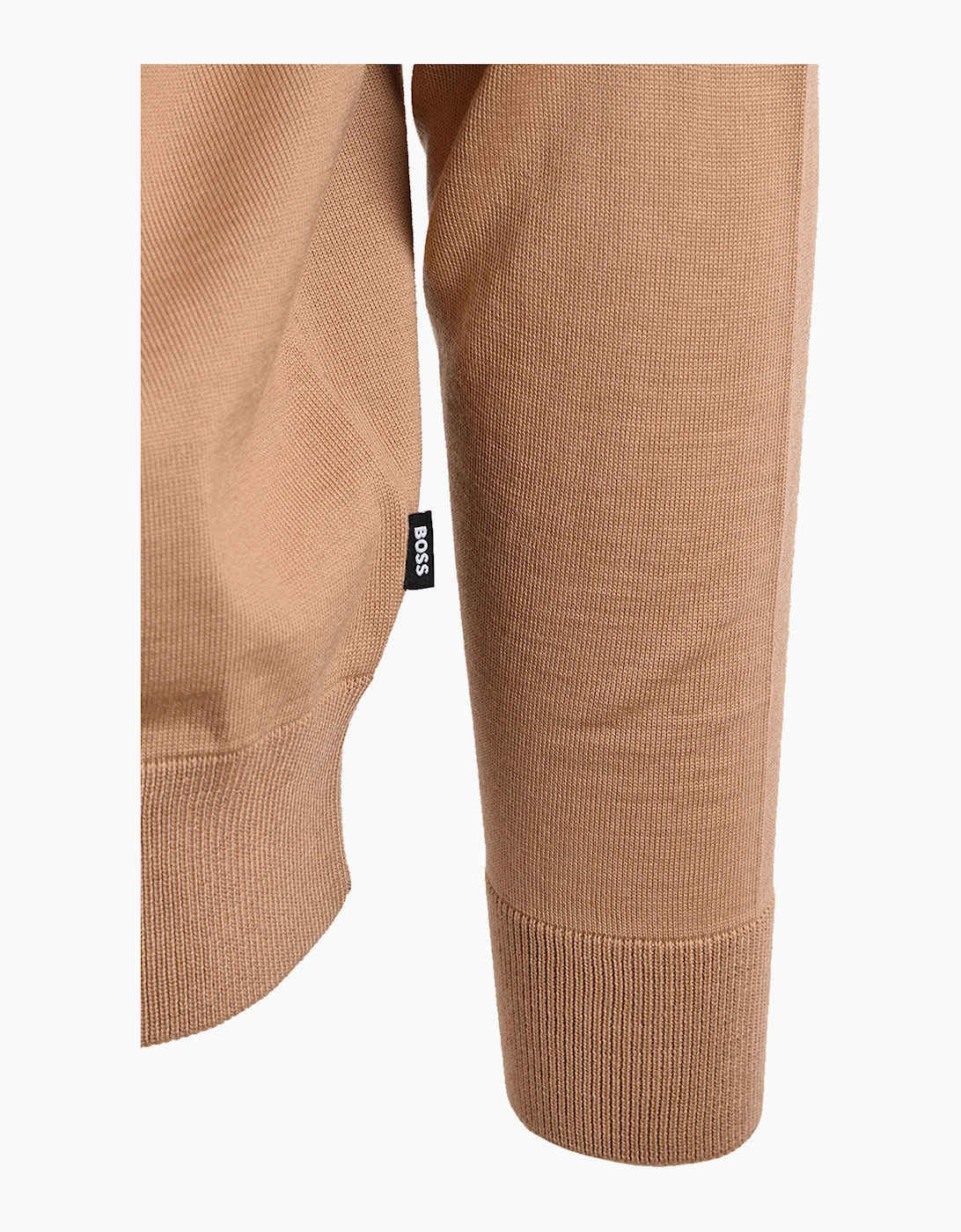 Boss Black BOSS H EBENJI HALF ZIP KNITWEAR MEDIUM BEIGE