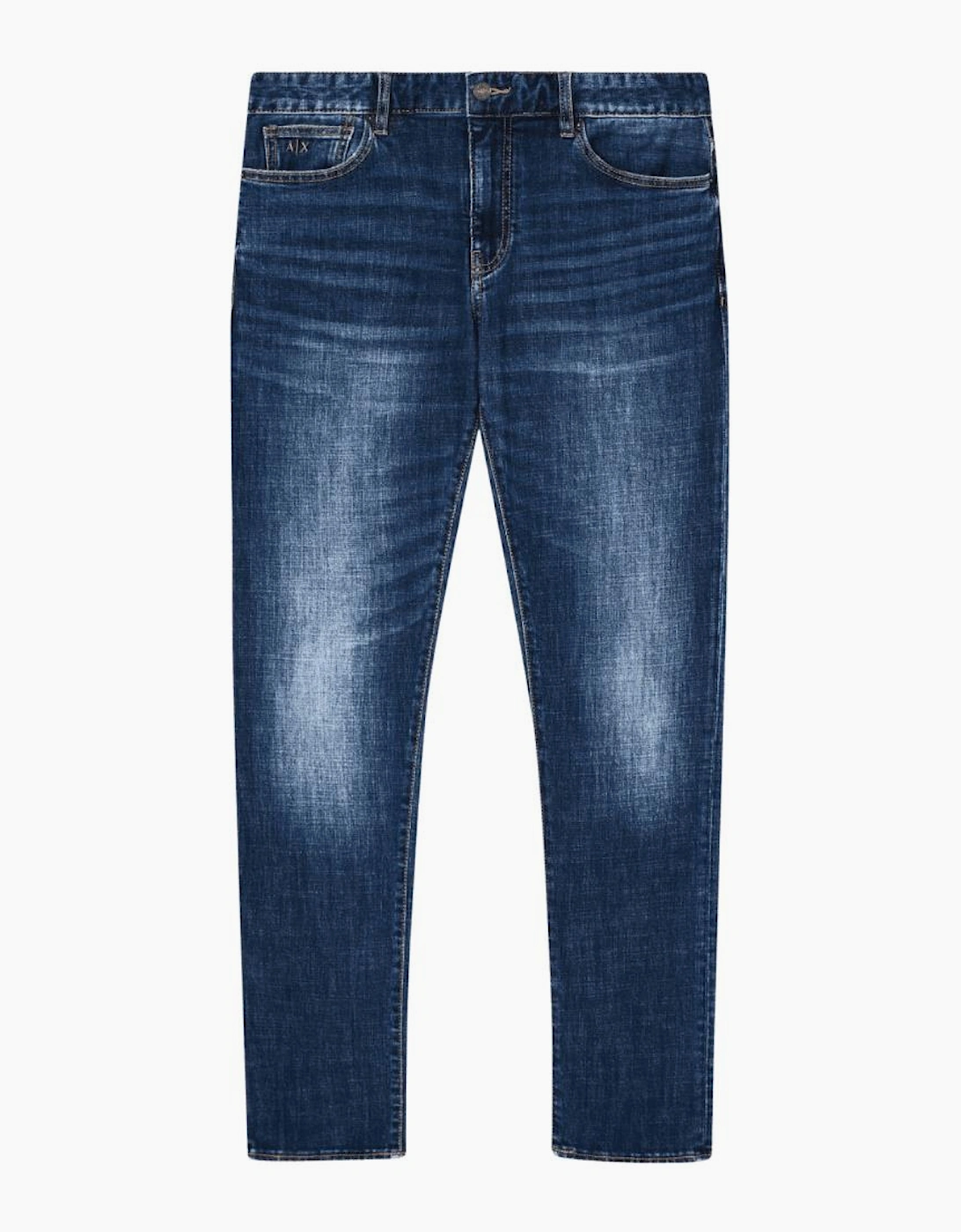 Skinny Fit Dark Wash Blue Jeans