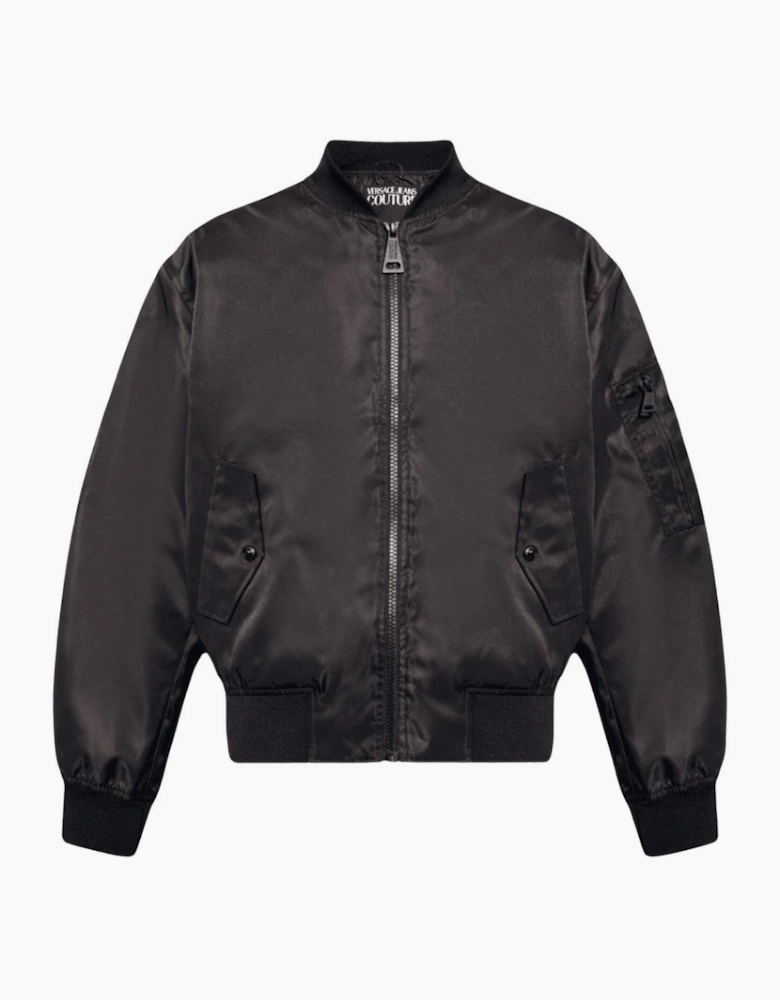 Baroque Logo Black/White Bomber Jacket
