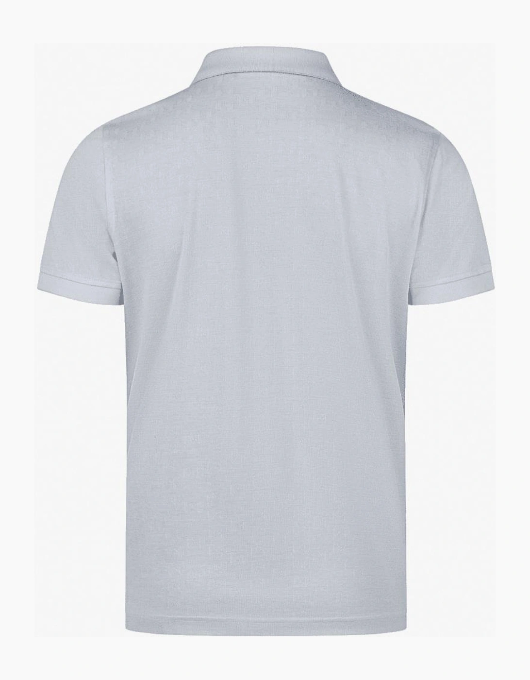 Cotton Monogram Logo Sky Blue Polo Shirt