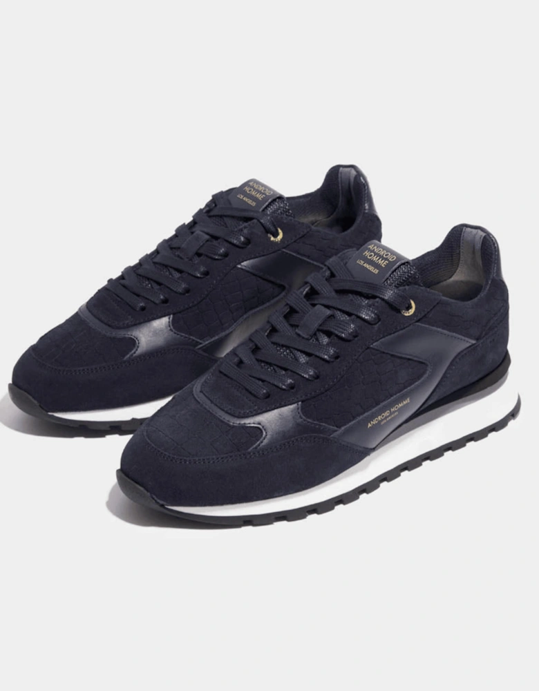 Lechuza Navy Suede Racer Sneaker
