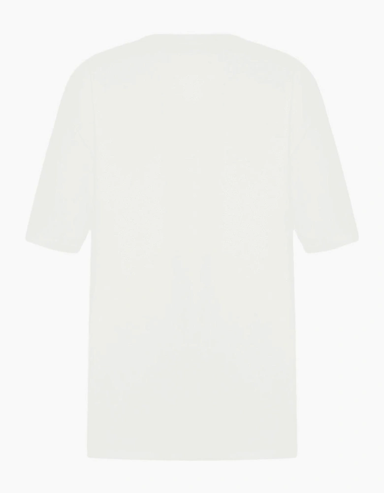 Signature Logo Loose Fit White T-Shirt