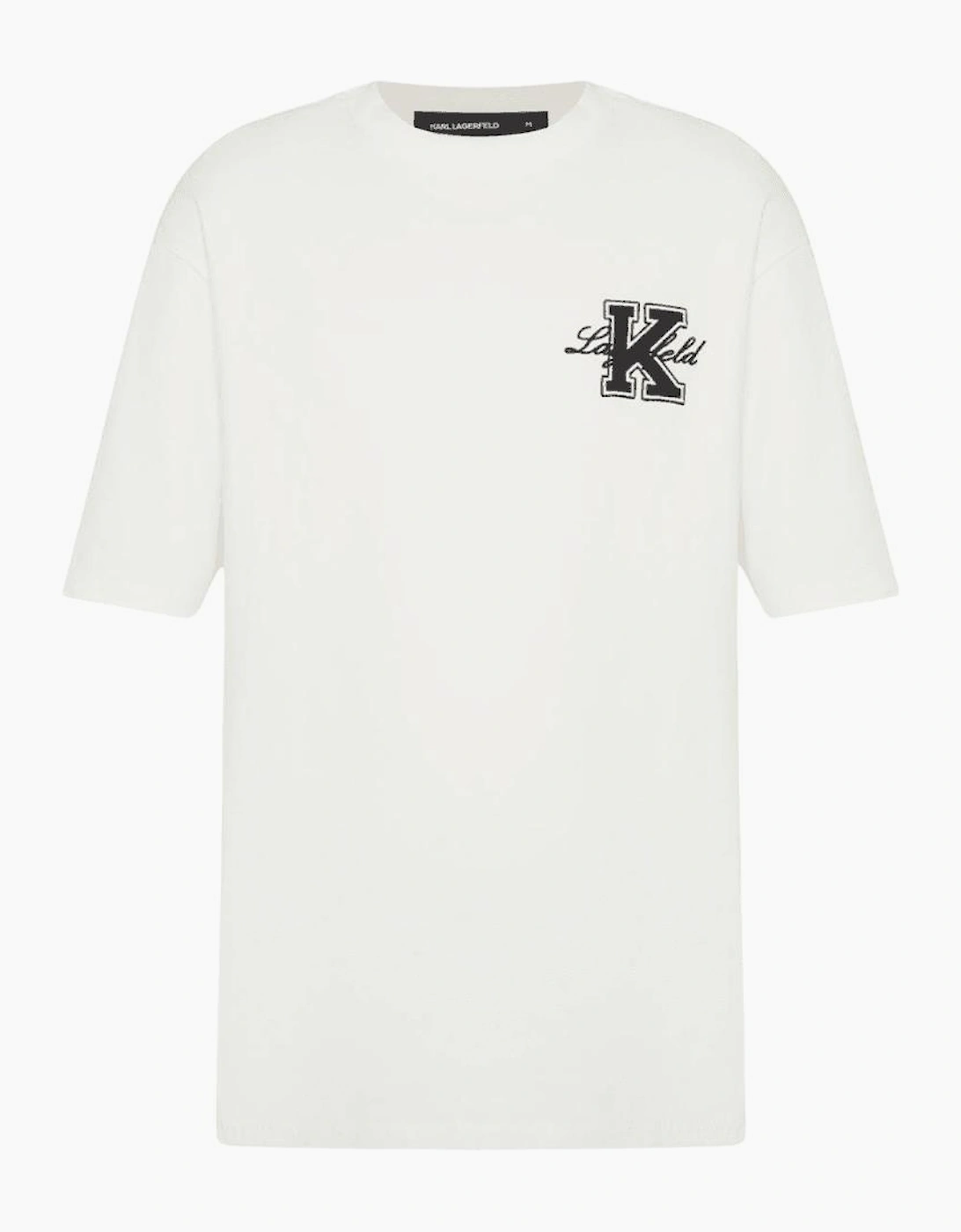 Signature Logo Loose Fit White T-Shirt