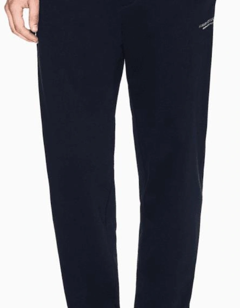 Cotton Tonal Logo Navy Zip Hooded Tracksuit