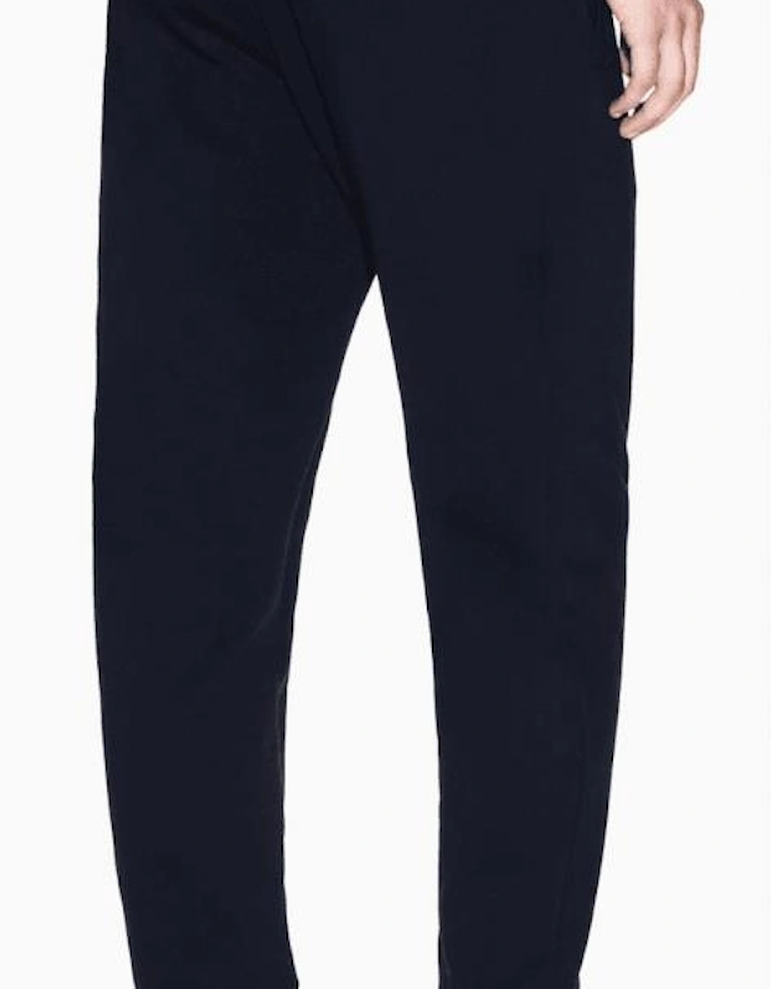 Cotton Tonal Logo Navy Zip Hooded Tracksuit