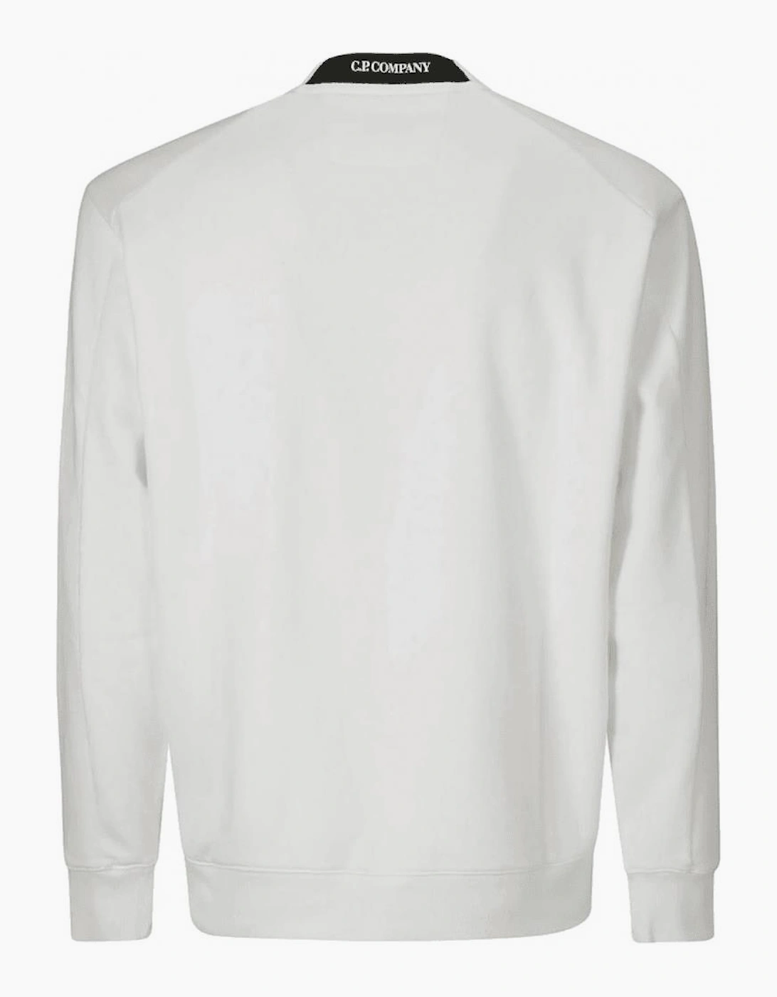 Cotton Lens Logo Crew Neck Beige Sweatshirt