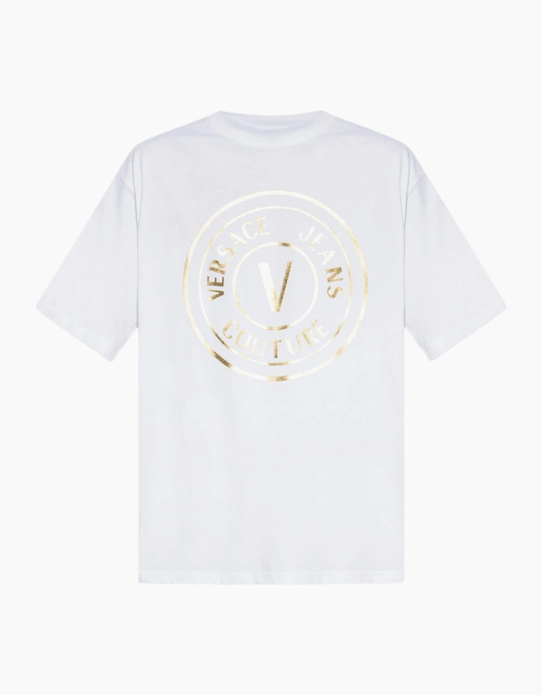 V-Emblem Logo White/Gold T-Shirt