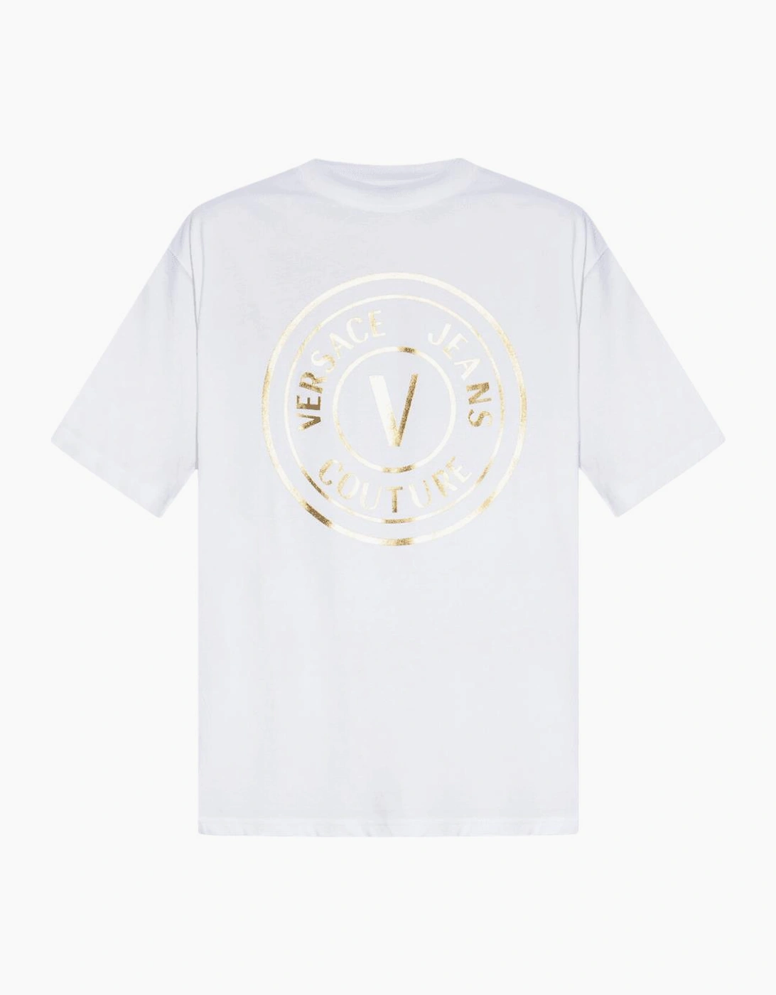 V-Emblem Logo White/Gold T-Shirt