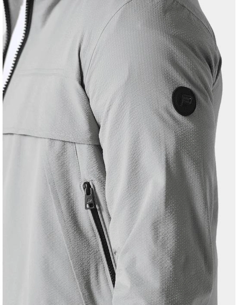 Brun Seersucker Textured Cool Grey Jacket