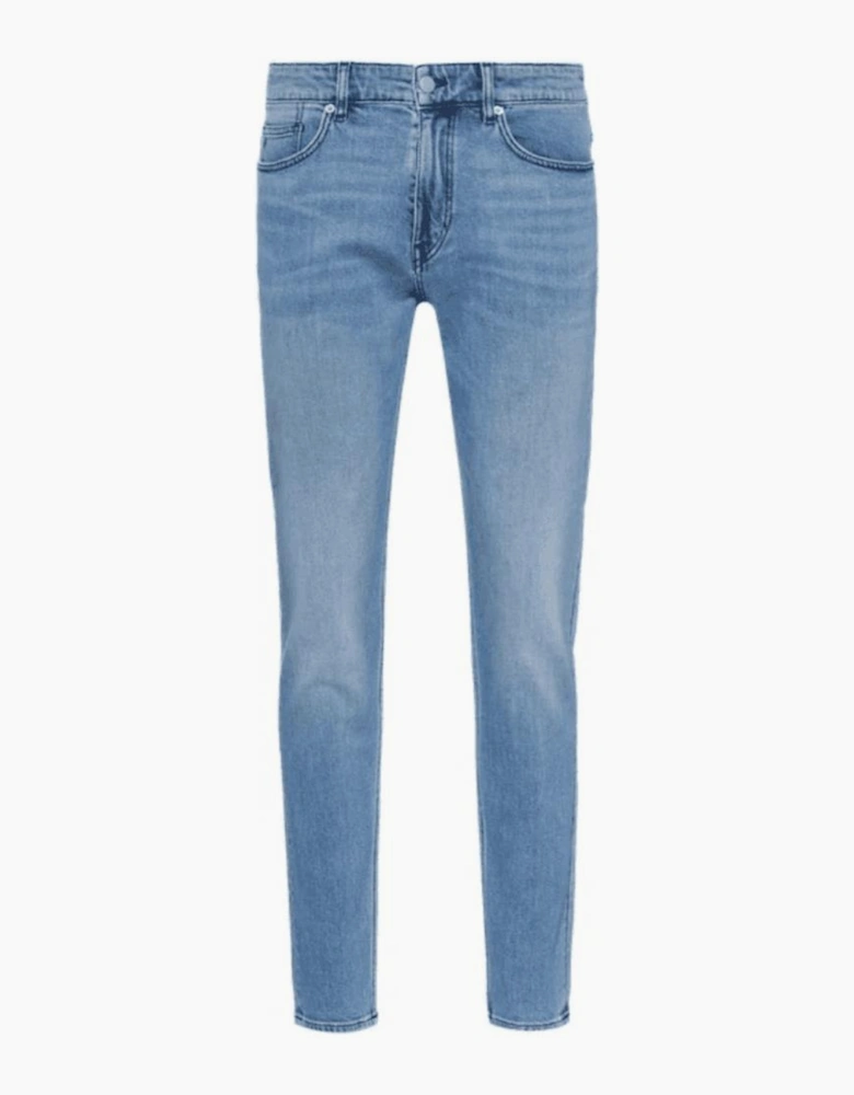 Delano Slim Fit Light Wash Blue Jeans