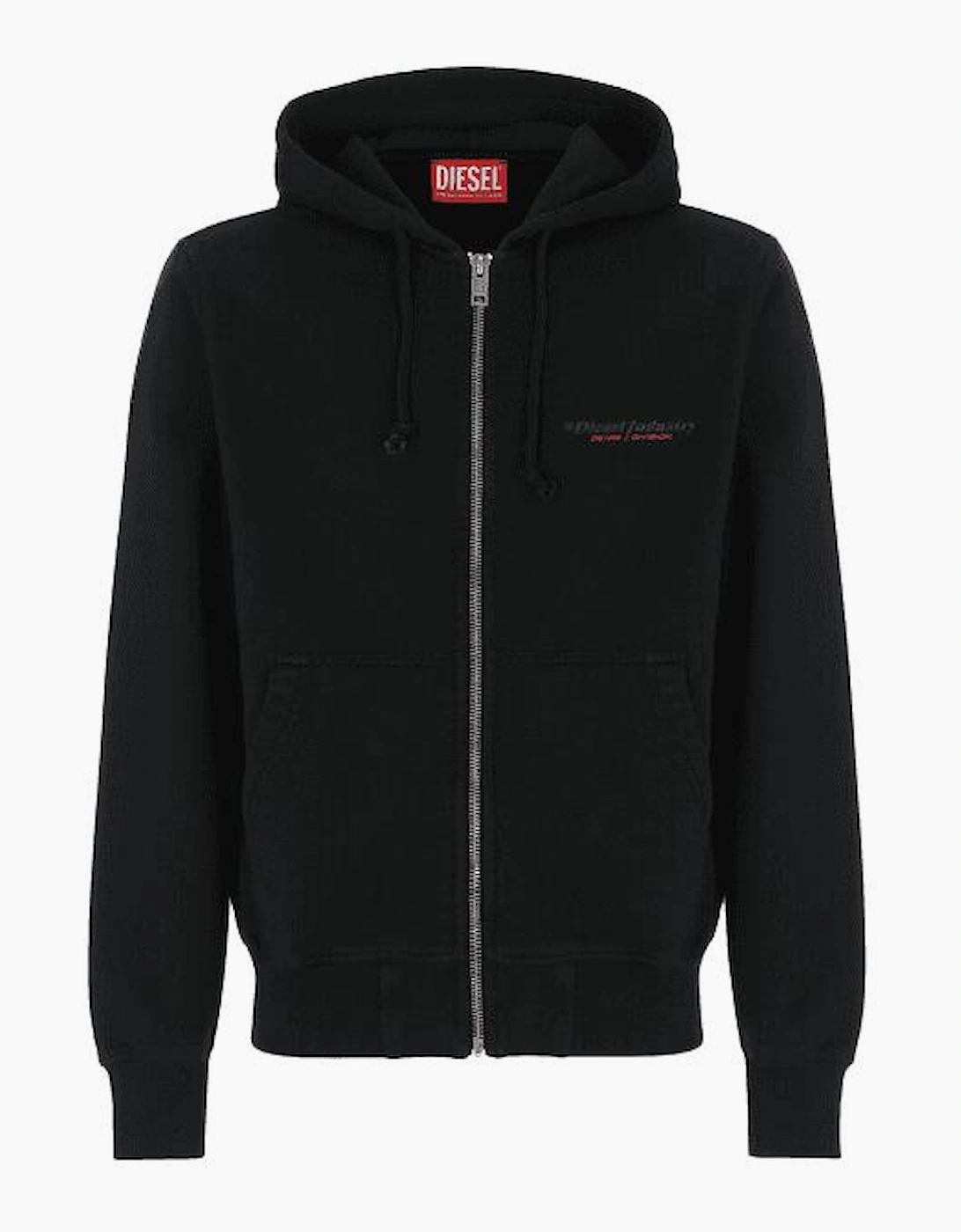S-Ginn Cotton Zip Up Industry Logo Hoodie