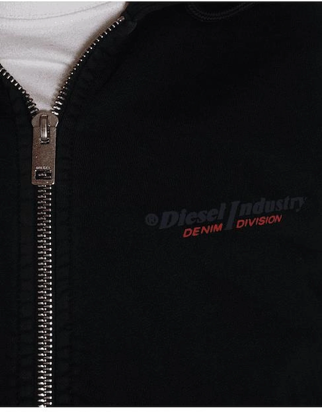 S-Ginn Cotton Zip Up Industry Logo Hoodie