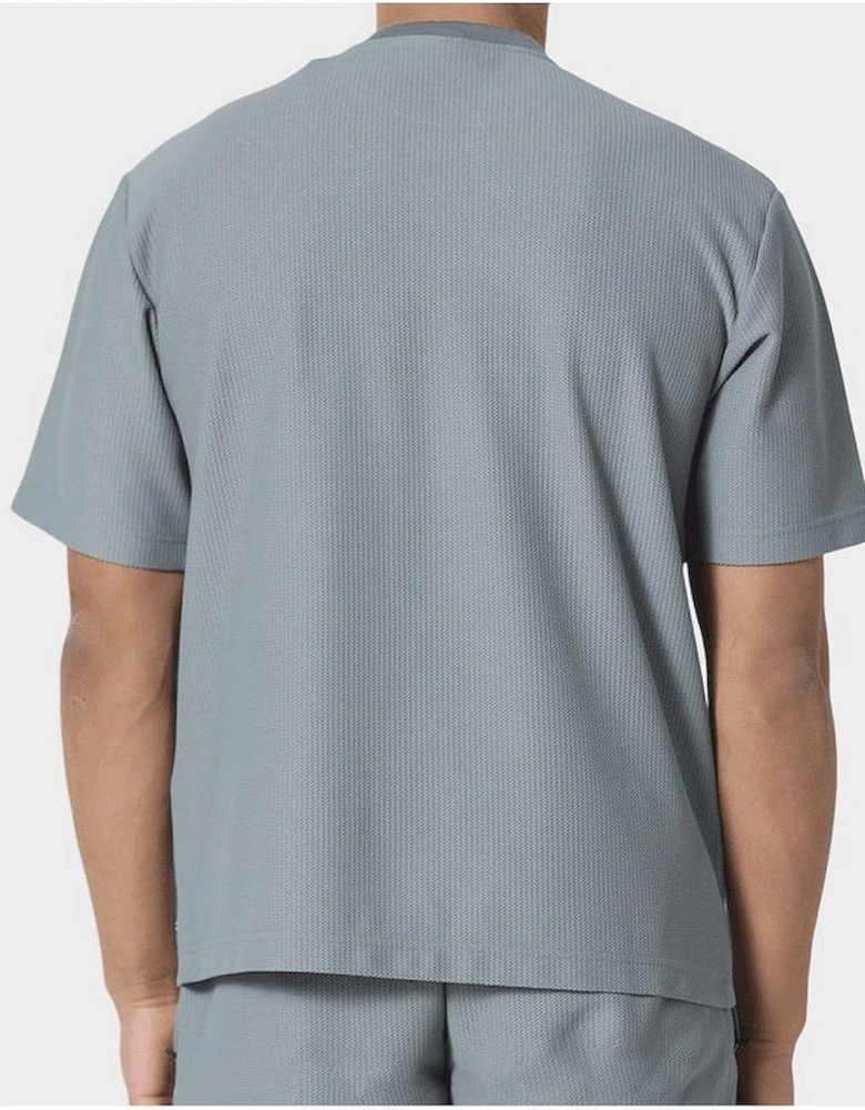 Aspwell Welland Waffle Textured Cool Grey Shorts Set