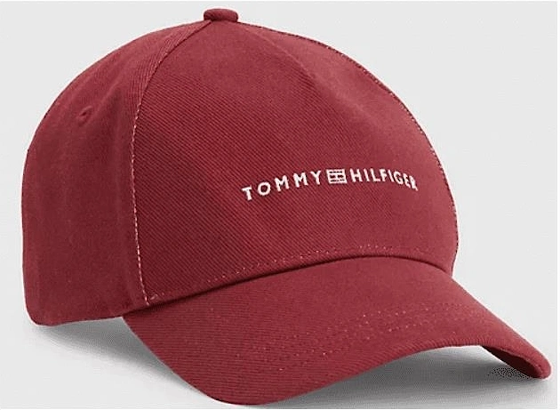 Embroidered Logo Burgundy Cap