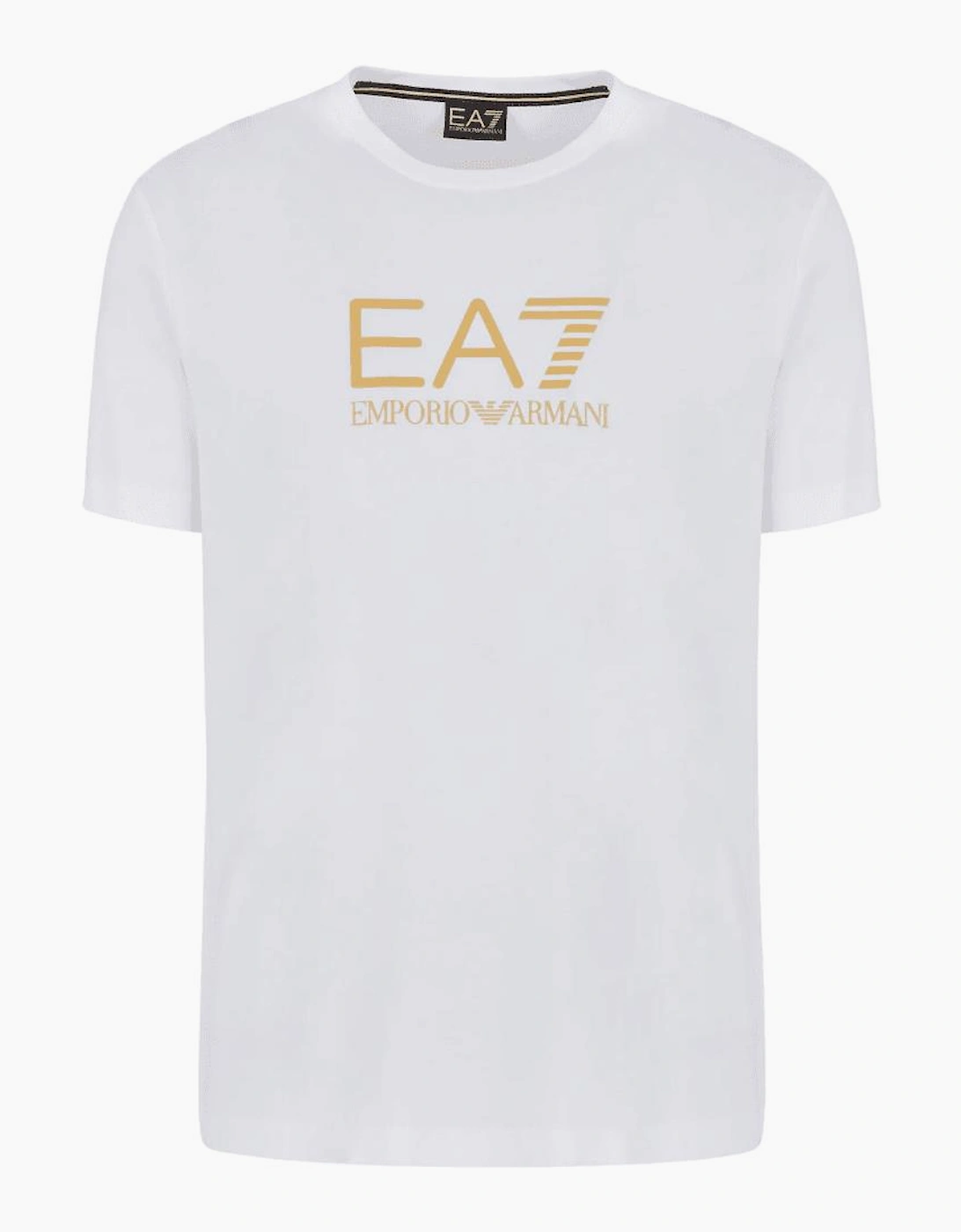 Gold Graphic Logo White T-Shirt
