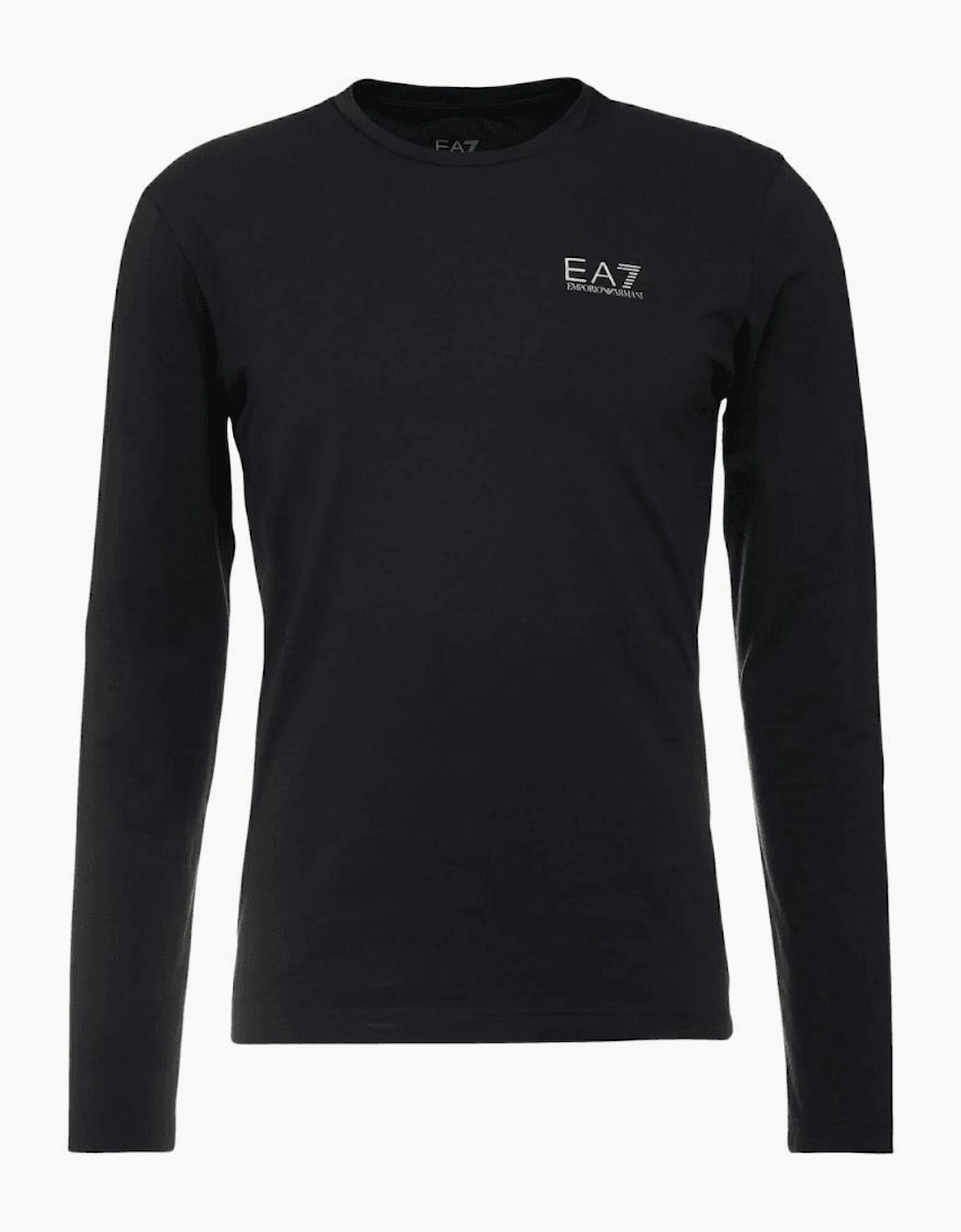 Cotton Black Long Sleeve T-Shirt