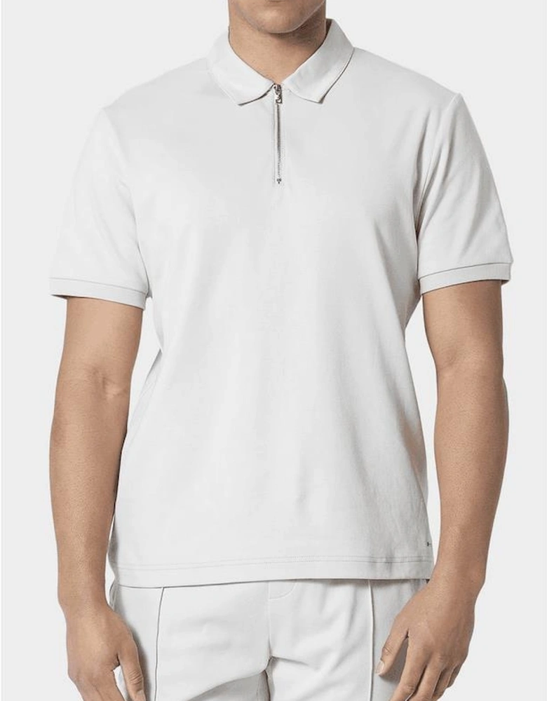 Kitmat Nelmat Pleated Light Grey Polo Shirt Set