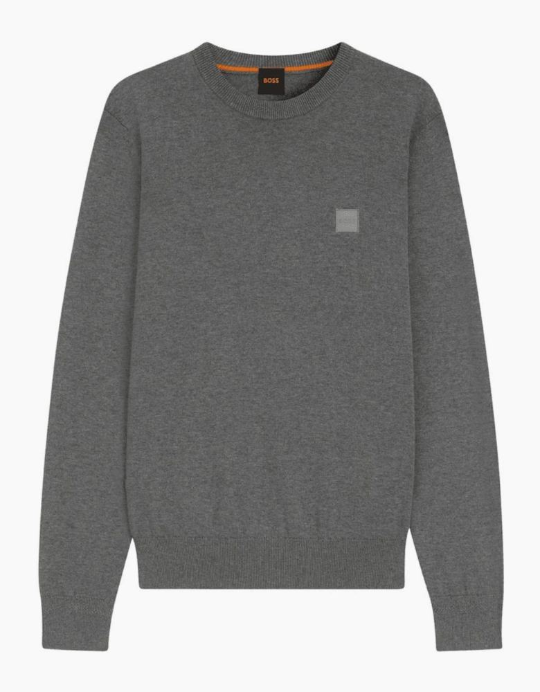 Kanovano Cashmere-Cotton Crew Neck Grey Jumper
