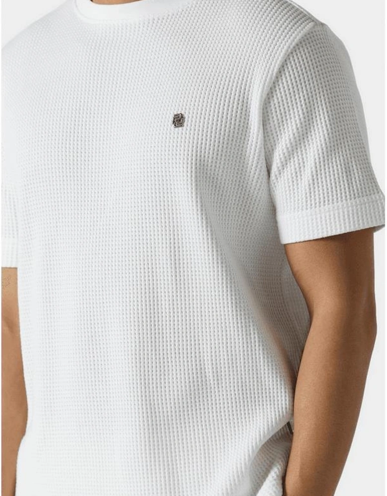 Botany Morlyn Waffle Textured White Shorts Set