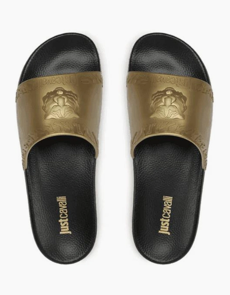 Tiger Logo Black/Gold Slider