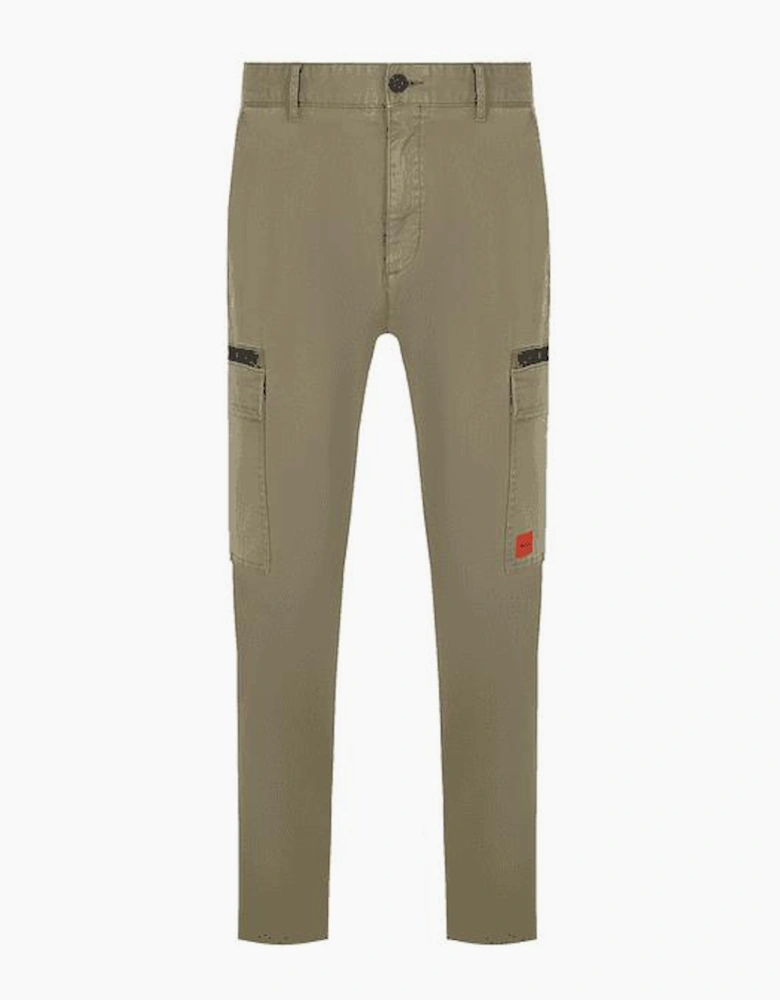 Glian231D Zip Pocket Khaki Cargo Pants