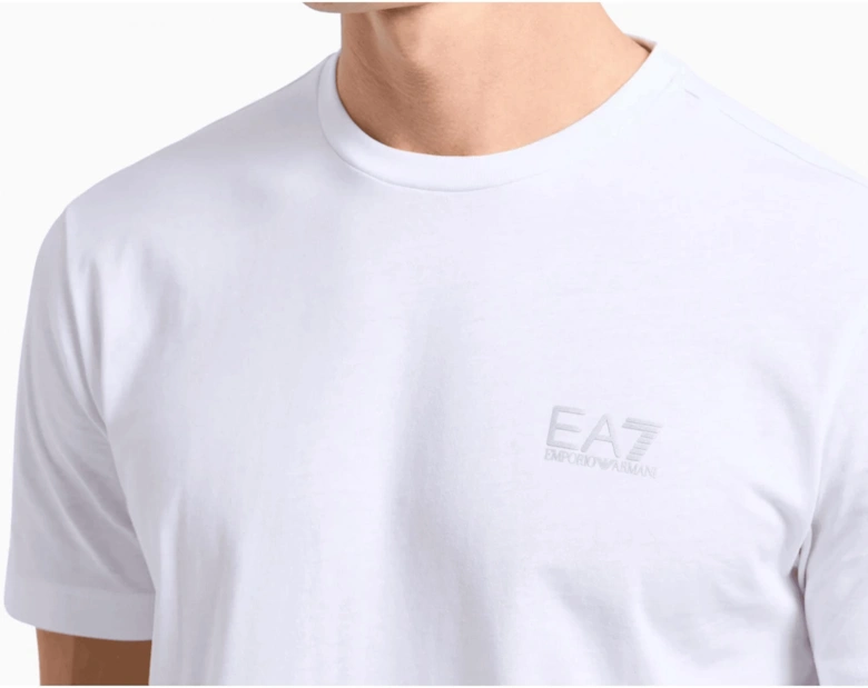 Cotton Basic Logo White T-Shirt