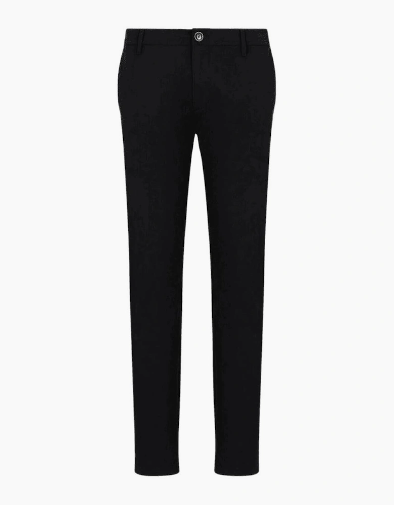 Slim Fit Black Golf Chino Pants