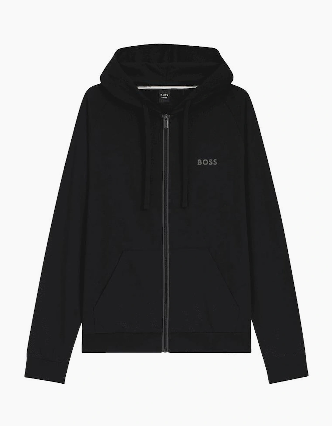 Authentic Cotton Stripe Logo Hooded Black Tracksuit
