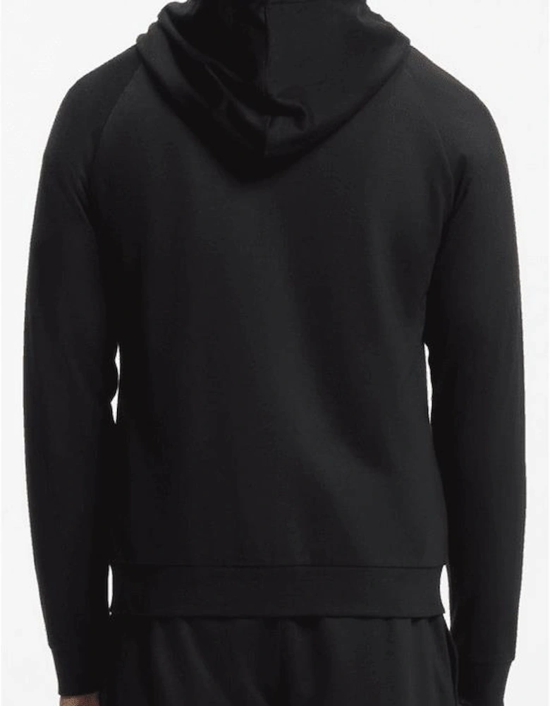 Authentic Cotton Stripe Logo Hooded Black Tracksuit