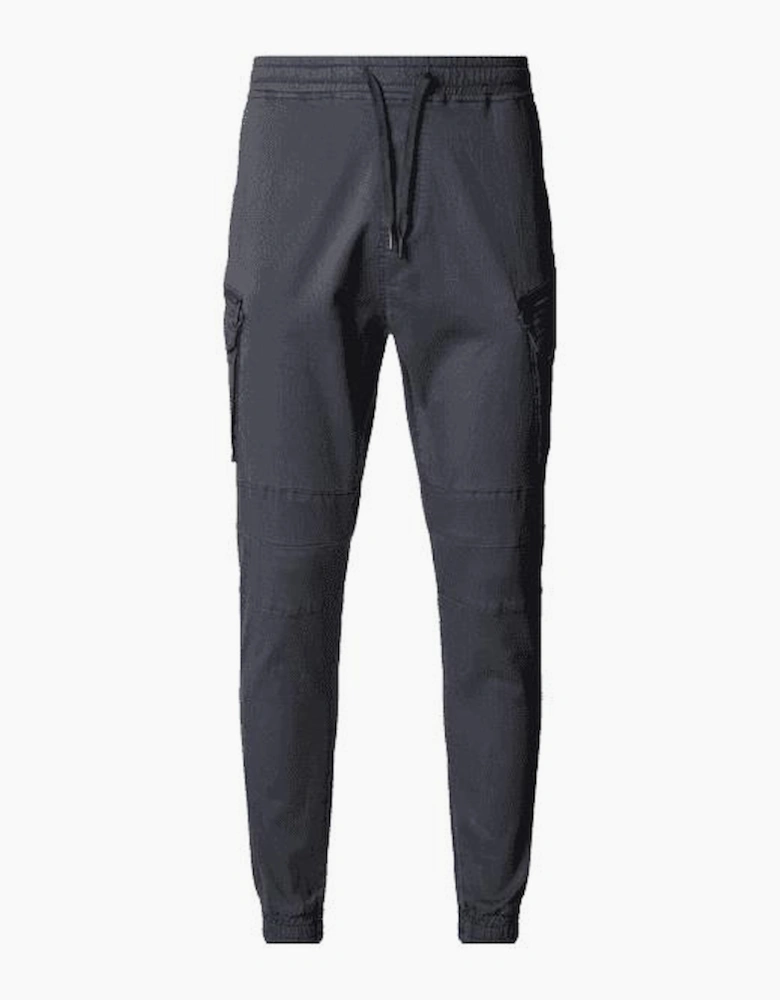 Bonetti Charcoal Grey Slim Fit Cargo Pants