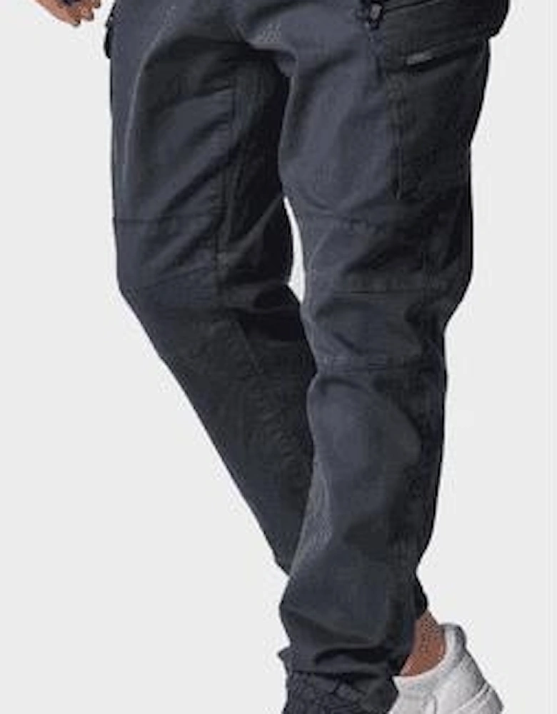 Bonetti Charcoal Grey Slim Fit Cargo Pants