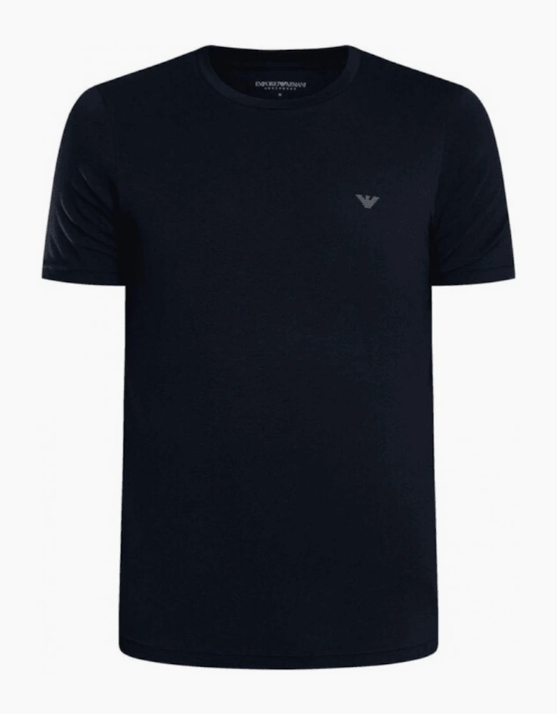 Cotton 2-Pack Round Neck Eagle Logo Navy/Grey T-Shirt