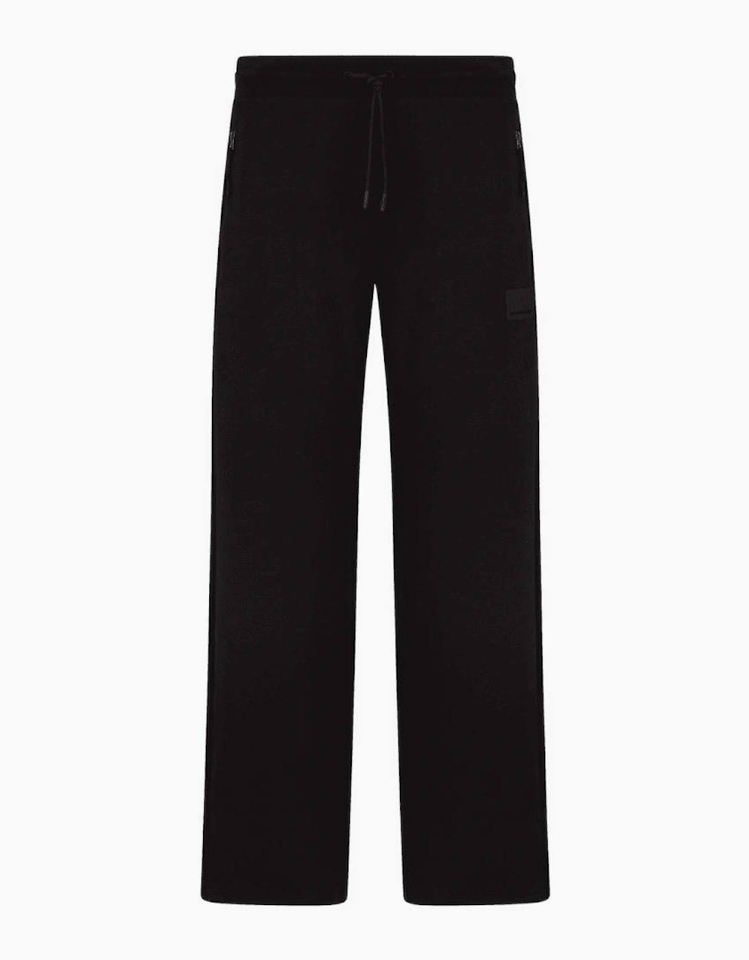 Lux Cotton Zip Up Hooded Black Tracksuit