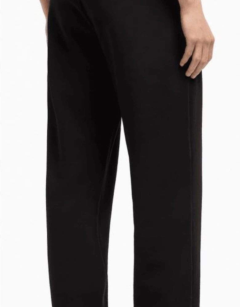 Lux Cotton Zip Up Hooded Black Tracksuit