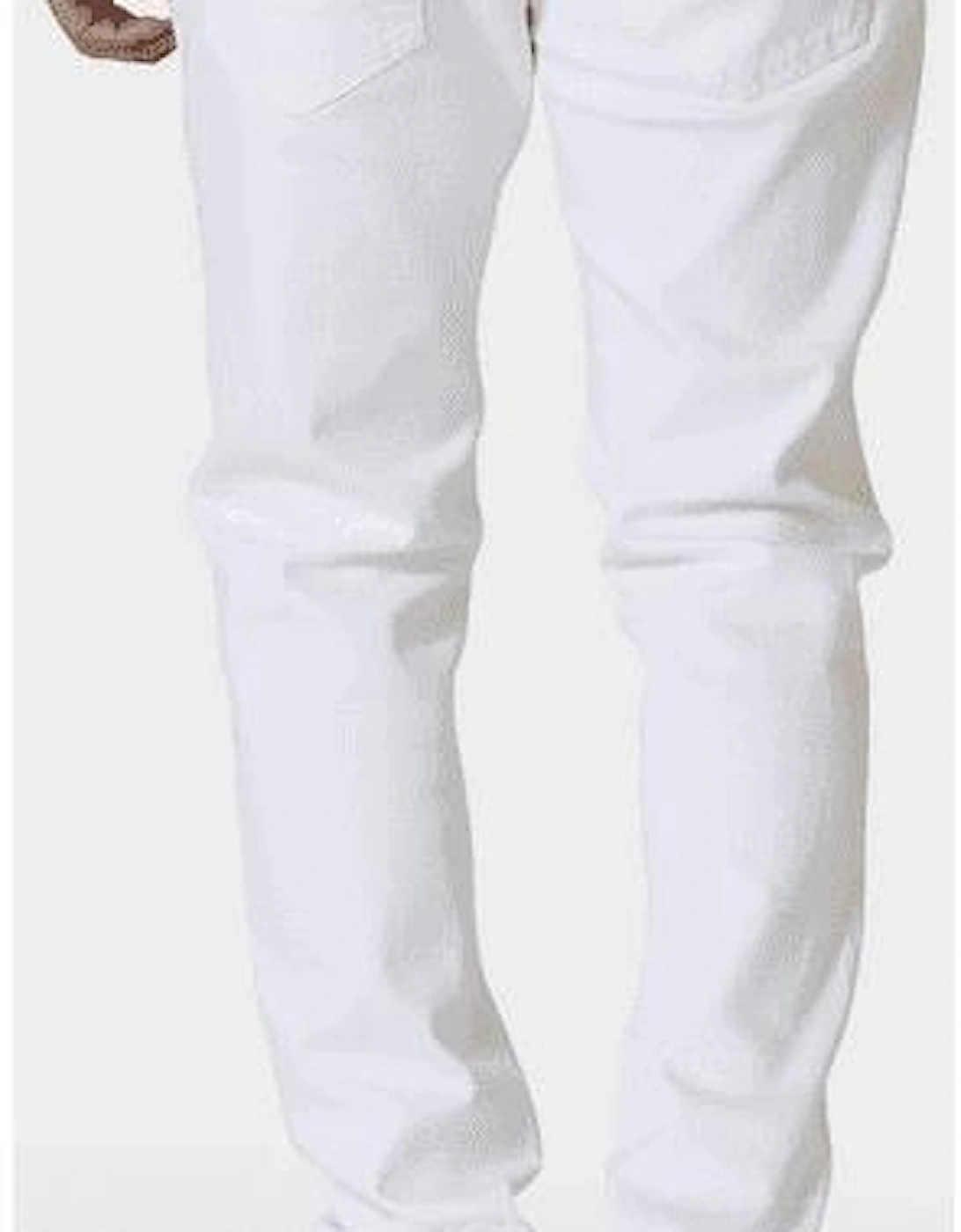 TODD 1054 Regular Fit White Jeans