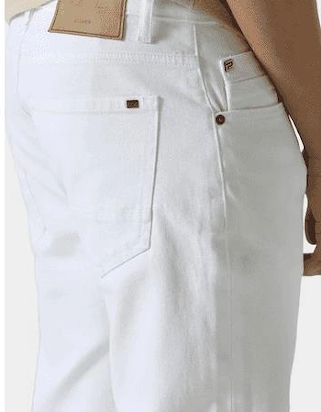 TODD 1054 Regular Fit White Jeans