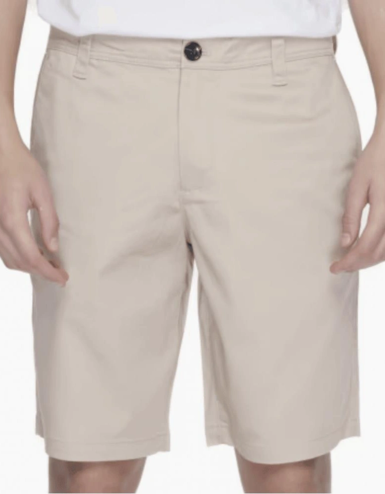 Cotton Cream Chino Shorts
