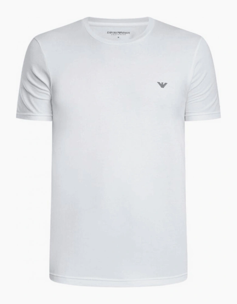 Cotton 2-Pack Round Neck Eagle Logo Navy/White T-Shirt