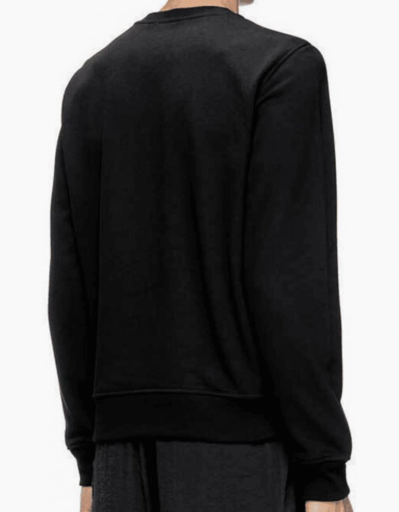 S-Ginn Embroidered Logo Black Sweatshirt